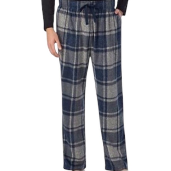 Cuddl Duds Other - Cuddl Duds Plaid Fleece Pajama Pants Winter Sleepwear Blue Gray 3XB
